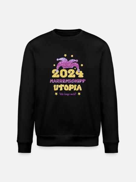 Ship of Fools Utopia 2024 - Stanley/Stella ROLLER Unisex Organic Sweatshirt - black
