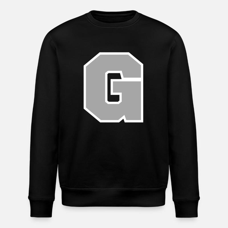Buchstabe g sport - Stanley/Stella Unisex Bio-Sweatshirt ROLLER - Schwarz