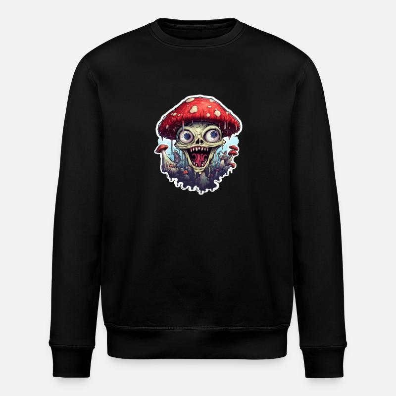 Champignon devenu fou - Sweat bio ROLLER Stanley/Stella Unisexe - noir