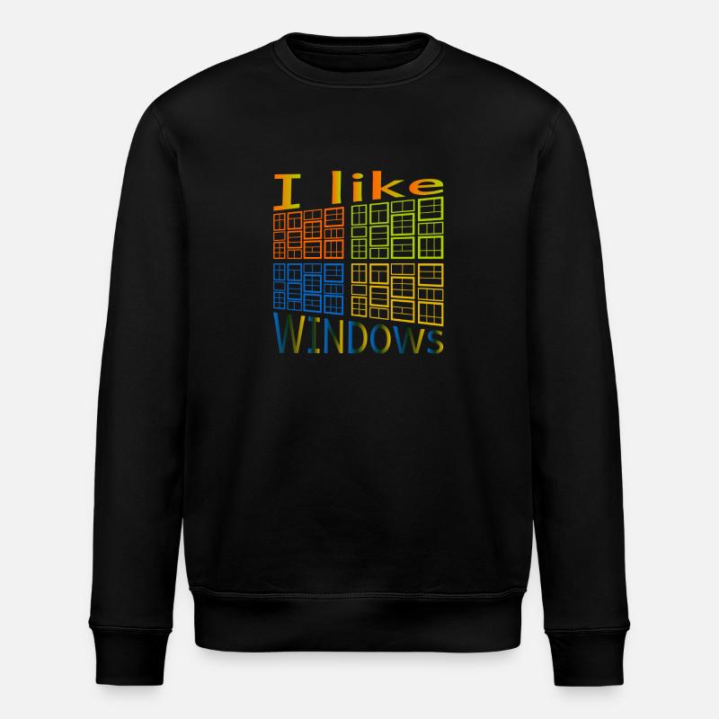 J'aime de Windows - Sweat bio ROLLER Stanley/Stella Unisexe - noir