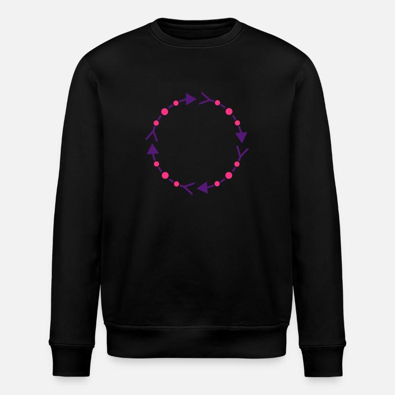 cadre de cercle - Sweat bio ROLLER Stanley/Stella Unisexe - noir