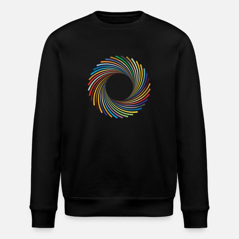 Camera aperture abstract - Stanley/Stella ROLLER Unisex Organic Sweatshirt - black