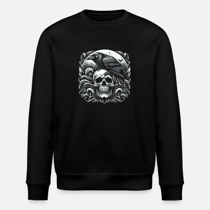 Umarmung des Halbmonds - Stanley/Stella Unisex Bio-Sweatshirt ROLLER - Schwarz