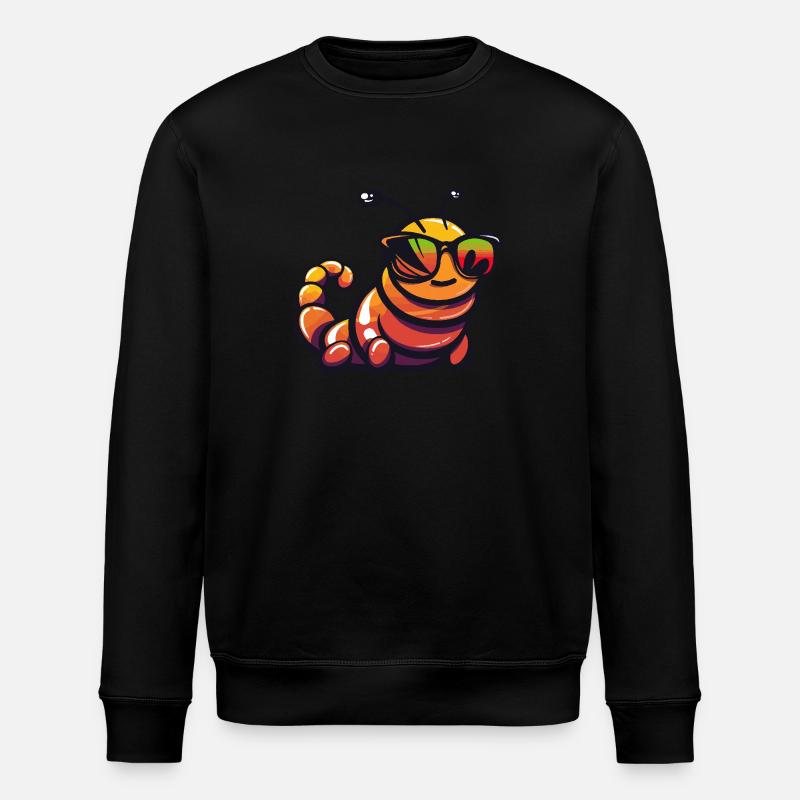 Wurm Bande dessinée cool - Sweat bio ROLLER Stanley/Stella Unisexe - noir