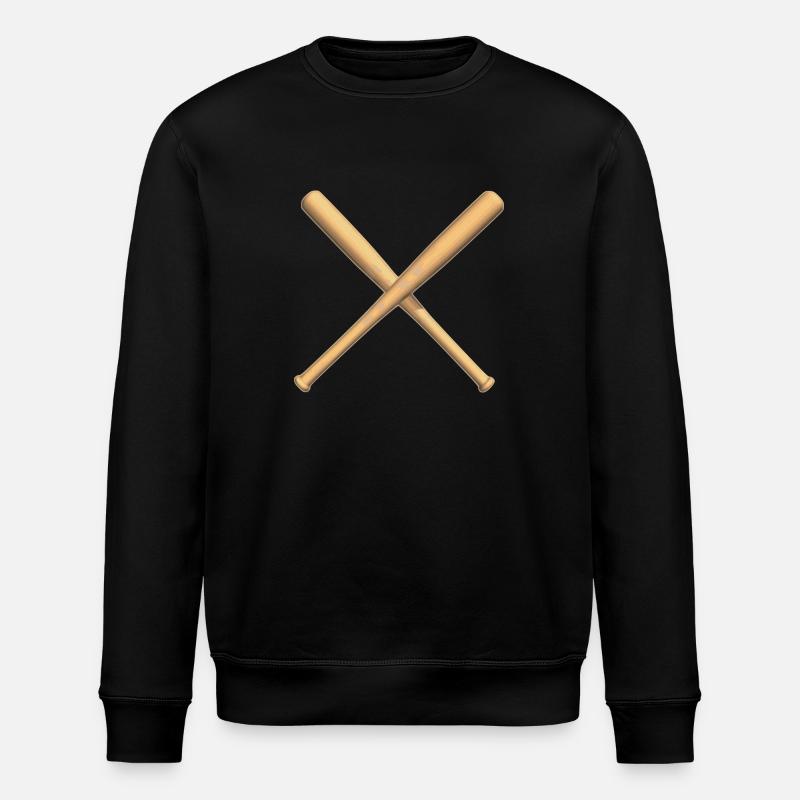 batte de baseball - Sweat bio ROLLER Stanley/Stella Unisexe - noir