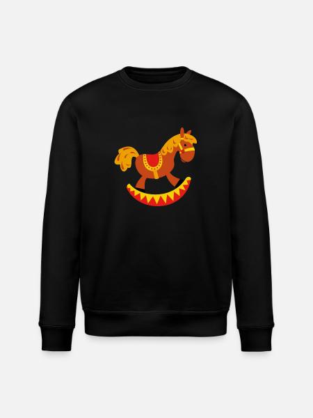 Schaukelpferd - Stanley/Stella Unisex Bio-Sweatshirt ROLLER - Schwarz