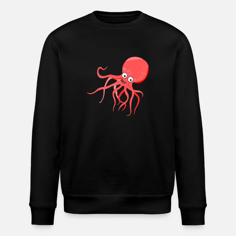 Tintenfisch - Stanley/Stella Unisex Bio-Sweatshirt ROLLER - Schwarz