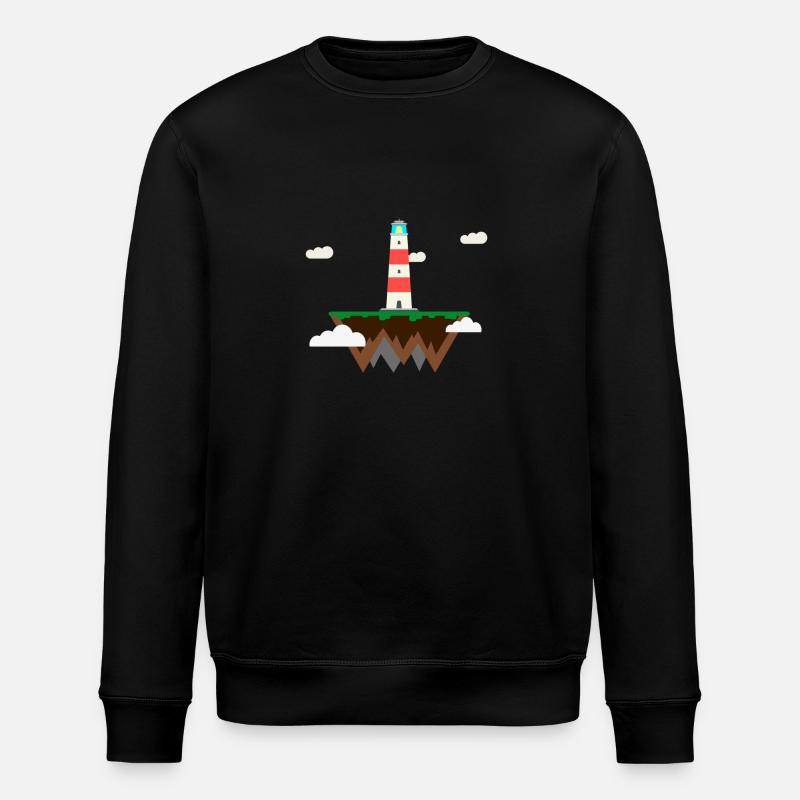 Floating lighthouse - Stanley/Stella ROLLER Unisex Organic Sweatshirt - black