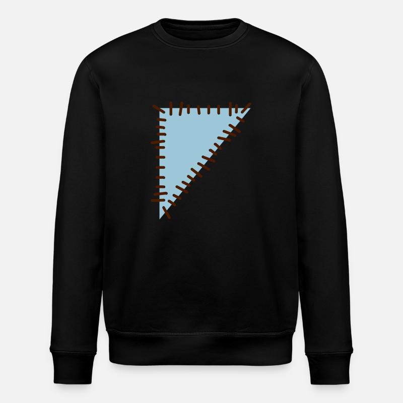 flicken3 - Stanley/Stella Unisex Bio-Sweatshirt ROLLER - Schwarz