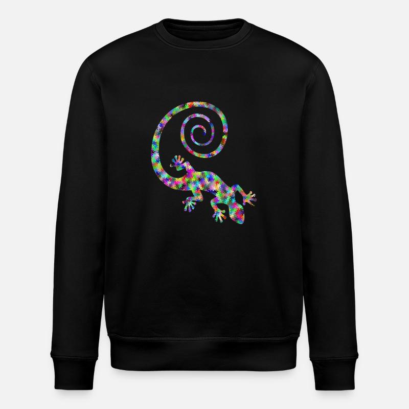 GECKO MANIA - Stanley/Stella Unisex Bio-Sweatshirt ROLLER - Schwarz