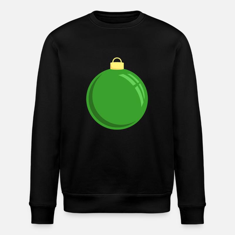 Weihnachtskugel Grün - Stanley/Stella Unisex Bio-Sweatshirt ROLLER - Schwarz