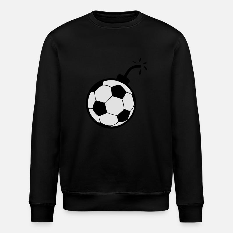 Fußball Bombe soccer1 - Stanley/Stella Unisex Bio-Sweatshirt ROLLER - Schwarz