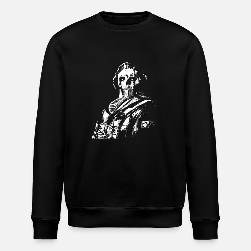 COD Ghost meme - Stanley/Stella Unisex Bio-Sweatshirt ROLLER - Schwarz