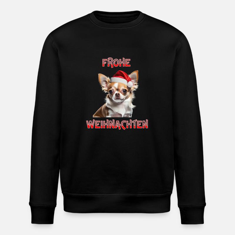 Frohe Weihnachten - Stanley/Stella Unisex Bio-Sweatshirt ROLLER - Schwarz