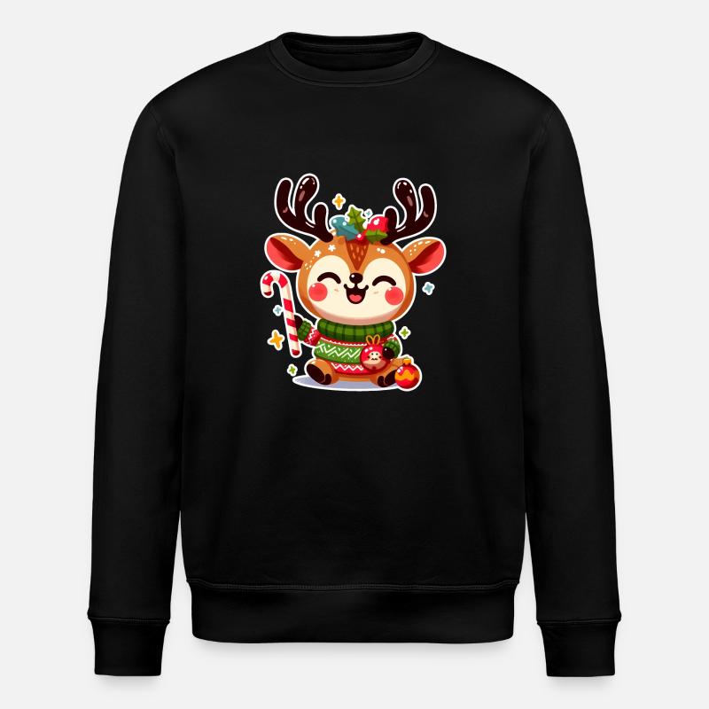 Joyeux Noël Renne - Sweat bio ROLLER Stanley/Stella Unisexe - noir