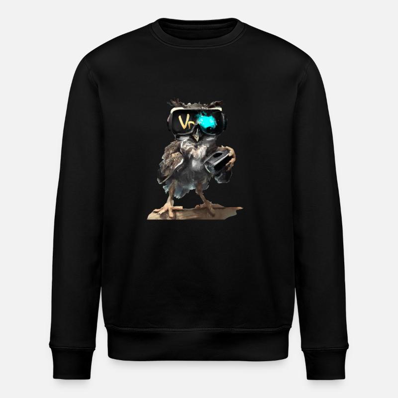 Owl_ 04 - Sweat bio ROLLER Stanley/Stella Unisexe - noir