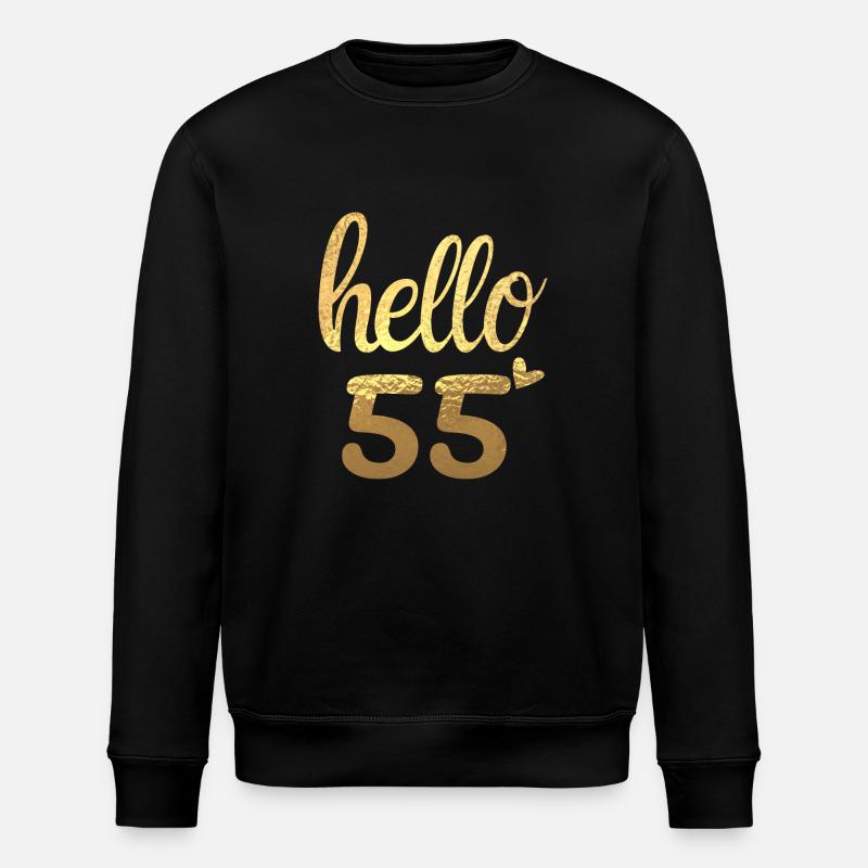 Hello 55 doré - Sweat bio ROLLER Stanley/Stella Unisexe - noir
