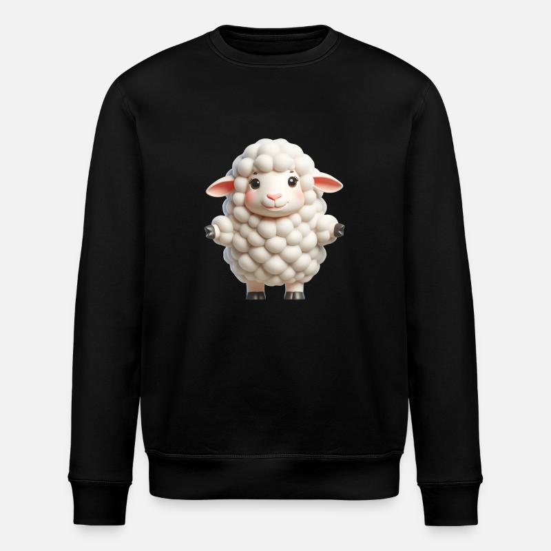 Sheep 2 - Stanley/Stella ROLLER Unisex Organic Sweatshirt - black