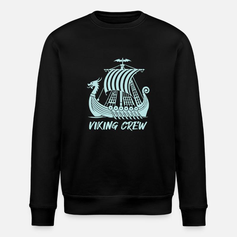 wikinger schiff viking - Stanley/Stella Unisex Bio-Sweatshirt ROLLER - Schwarz