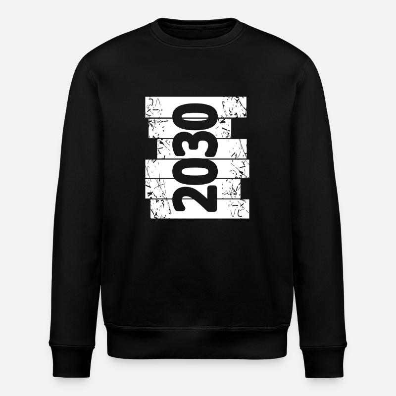 Dad 2030 - Stanley/Stella ROLLER Unisex Organic Sweatshirt - black
