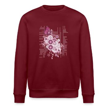 Beau Papillons - Sweat bio ROLLER Stanley/Stella Unisexe - bordeaux - Devant - Nik (191cm)