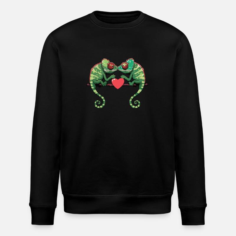 Caméléon Couple Saint-Valentin - Sweat bio ROLLER Stanley/Stella Unisexe - noir