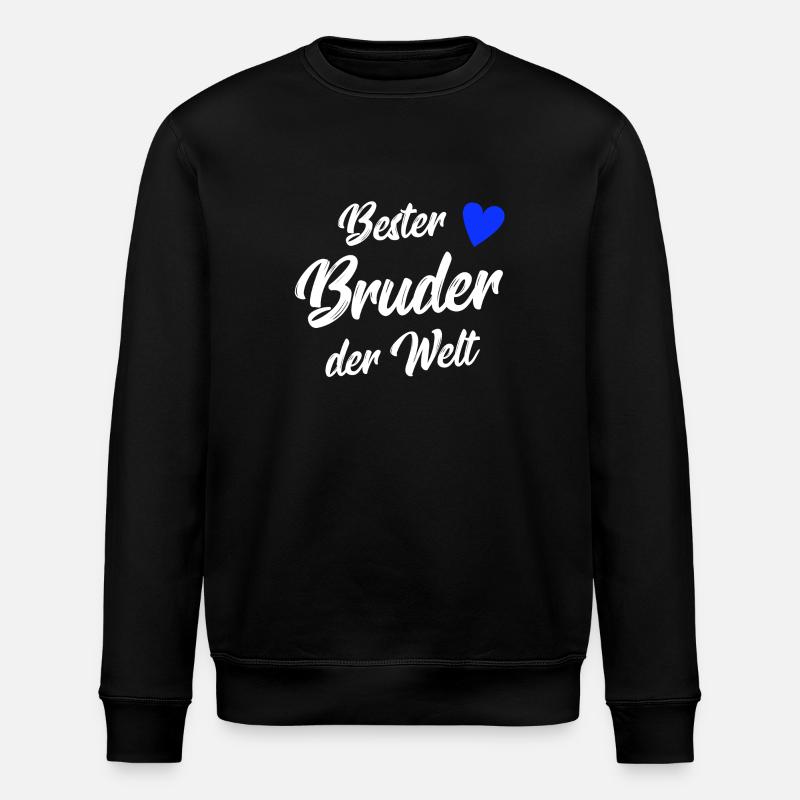 bester bruder - Stanley/Stella Unisex Bio-Sweatshirt ROLLER - Schwarz