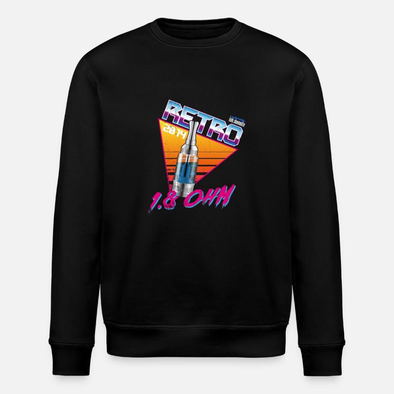 retro 1,8ohm - Stanley/Stella Unisex Bio-Sweatshirt ROLLER - Schwarz