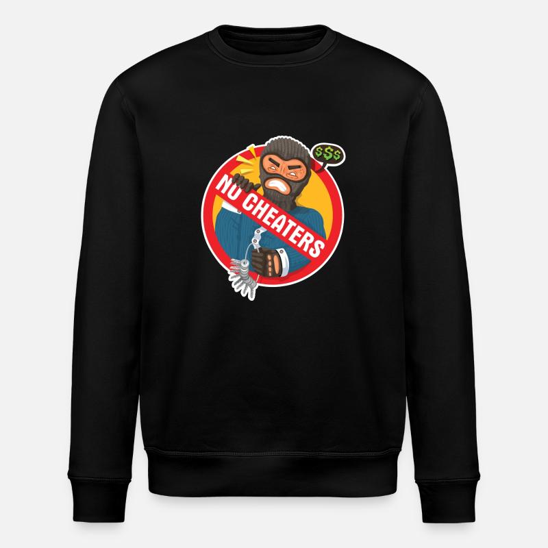 Cheating will not be tolerated - Stanley/Stella ROLLER Unisex Organic Sweatshirt - black