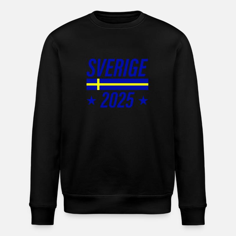 Sverige 2025 Schweden - Stanley/Stella Unisex Bio-Sweatshirt ROLLER - Schwarz