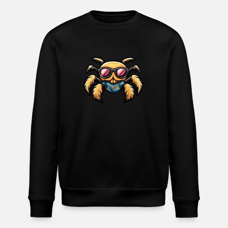 Tarantula Comic Cool Sommer - Stanley/Stella Unisex Bio-Sweatshirt ROLLER - Schwarz
