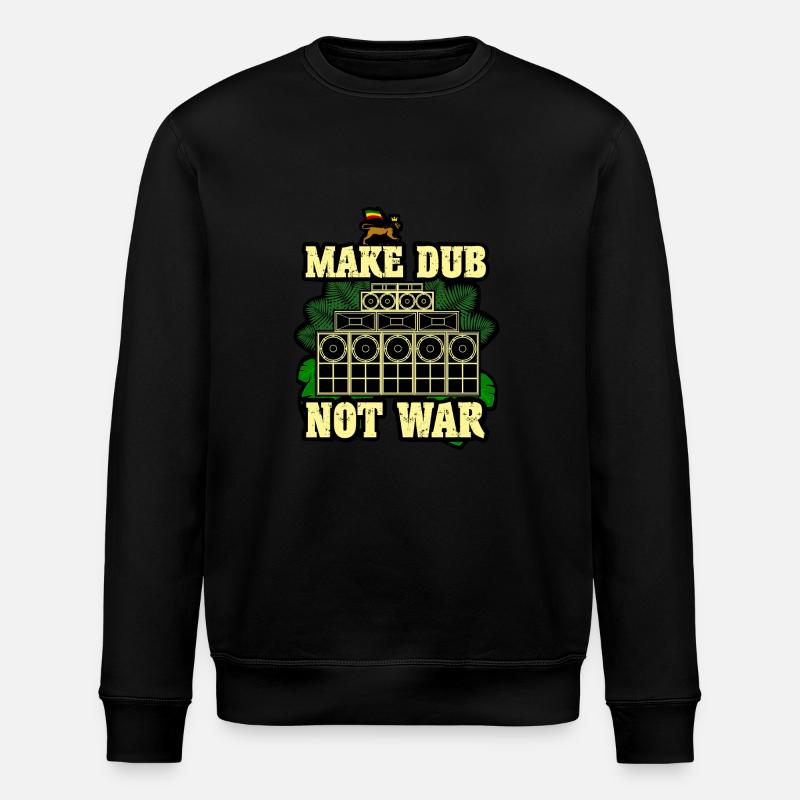 Make Dub Not War - Stanley/Stella Unisex Bio-Sweatshirt ROLLER - Schwarz