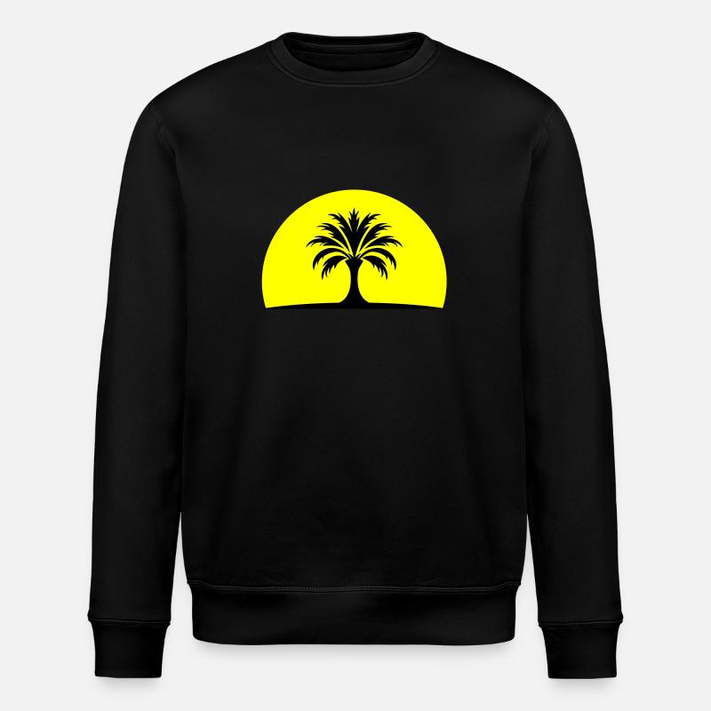 Île Sun Palm - Sweat bio ROLLER Stanley/Stella Unisexe - noir