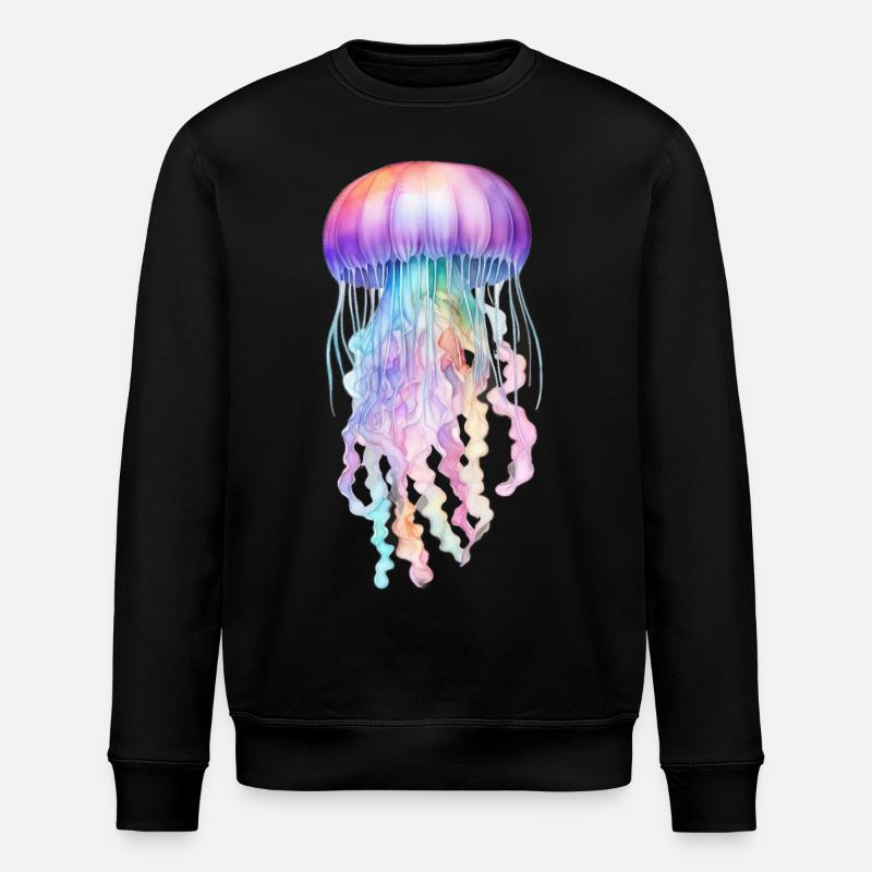 Méduse bleue - Sweat bio ROLLER Stanley/Stella Unisexe - noir