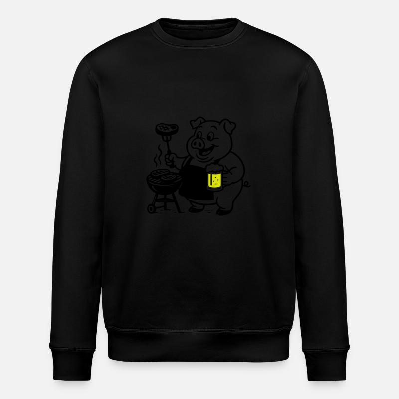 Porc Griller Bière - Sweat bio ROLLER Stanley/Stella Unisexe - noir