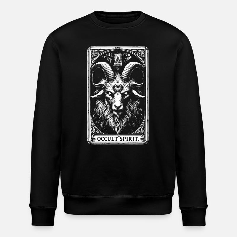 Baphomet Occult Spirit - Stanley/Stella ROLLER Unisex Organic Sweatshirt - black