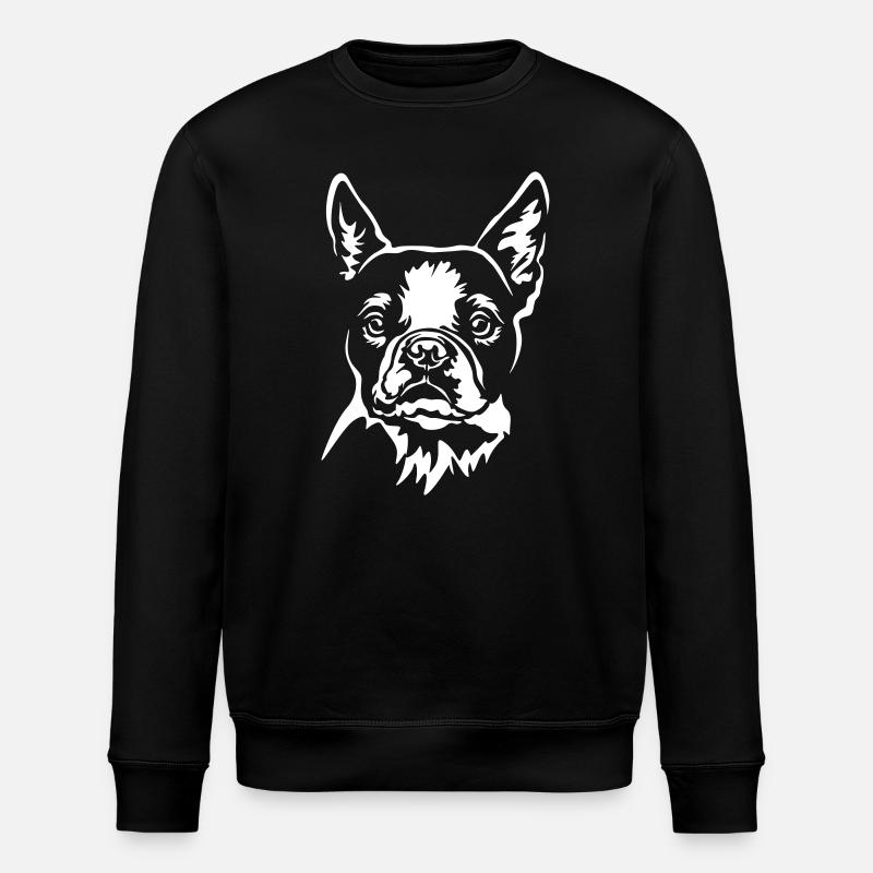 Boston Terrier tête « Black Edition » - Sweat bio ROLLER Stanley/Stella Unisexe - noir
