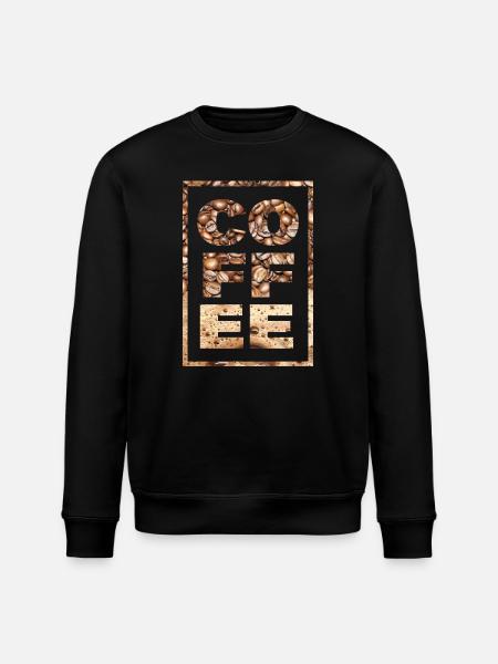 Kaffee Spruch Kaffeetrinker Kaffeebohnen Koffein - Stanley/Stella Unisex Bio-Sweatshirt ROLLER - Schwarz