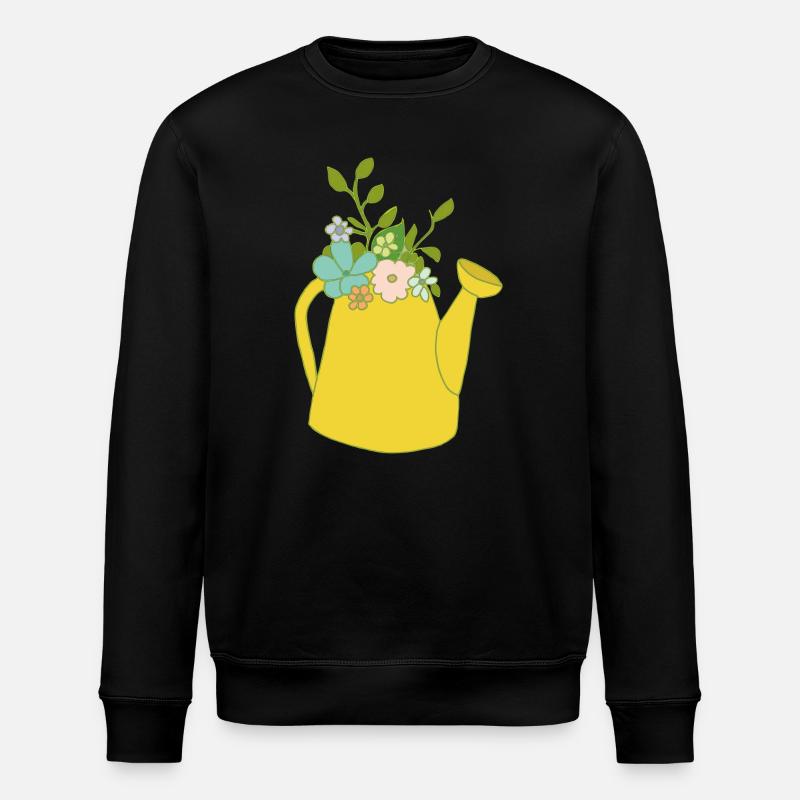 Arrosoir de fleurs - Sweat bio ROLLER Stanley/Stella Unisexe - noir