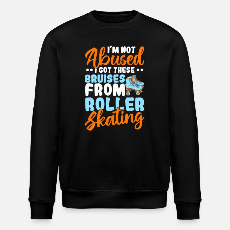design de patins à roulettes - Sweat bio ROLLER Stanley/Stella Unisexe - noir