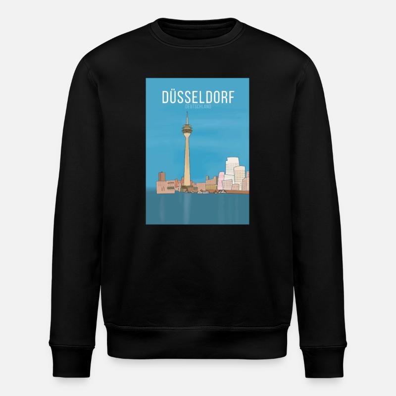 Düsseldorf - Sweat bio ROLLER Stanley/Stella Unisexe - noir