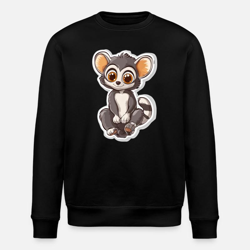 Lemur - Stanley/Stella Unisex Bio-Sweatshirt ROLLER - Schwarz