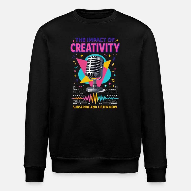 Le pouvoir de la créativité - Sweat bio ROLLER Stanley/Stella Unisexe - noir
