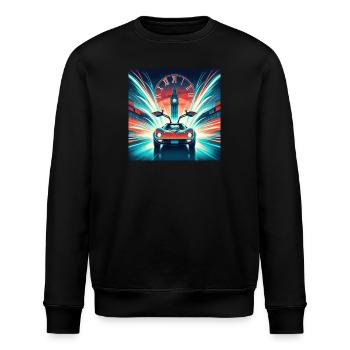 RETOUR VERS LE FUTUR RETRO VINTAGE - Sweat bio ROLLER Stanley/Stella Unisexe - noir - Devant - Nik (191cm)