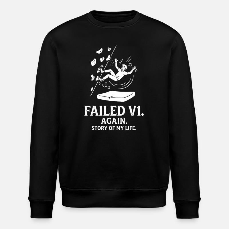 Fall V1 – Life Story - Stanley/Stella ROLLER Unisex Organic Sweatshirt - black