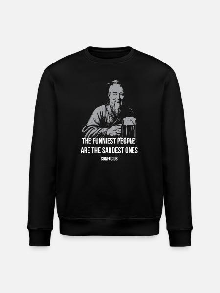 Confucius rit : Sad Joy Tee - Sweat bio ROLLER Stanley/Stella Unisexe - noir