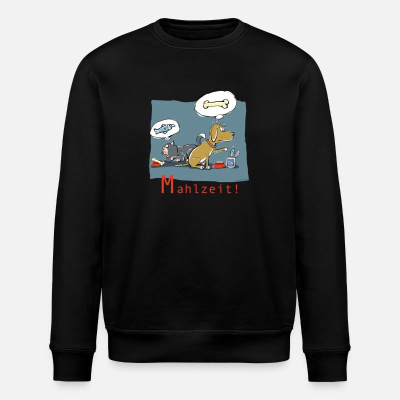 Mahlzeit! - Stanley/Stella Unisex Bio-Sweatshirt ROLLER - Schwarz