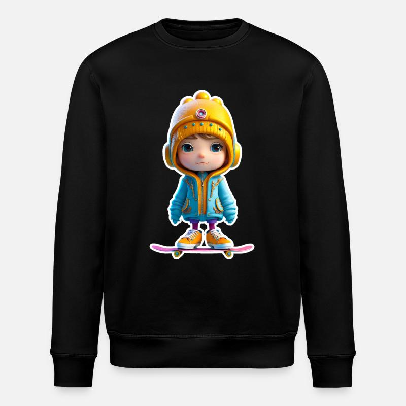 Petit Skateboarder - Sweat bio ROLLER Stanley/Stella Unisexe - noir
