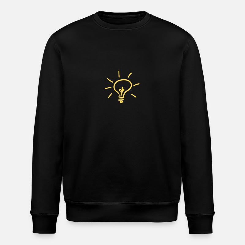Light bulb - Stanley/Stella ROLLER Unisex Organic Sweatshirt - black