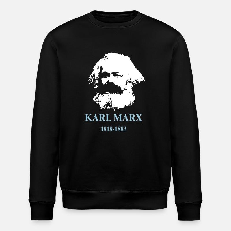 Karl Marx - Stanley/Stella Unisex Bio-Sweatshirt ROLLER - Schwarz